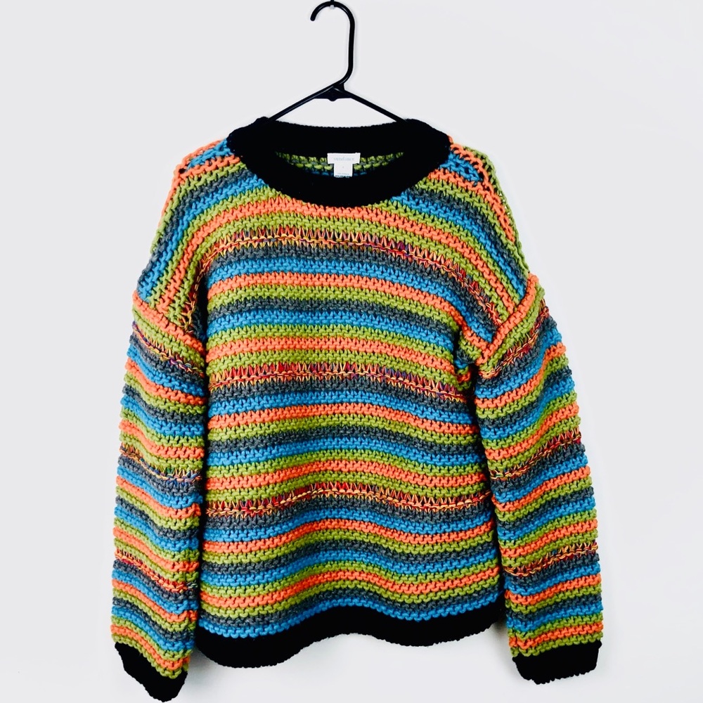 Sundance Thick Knit Striped Sweater B26